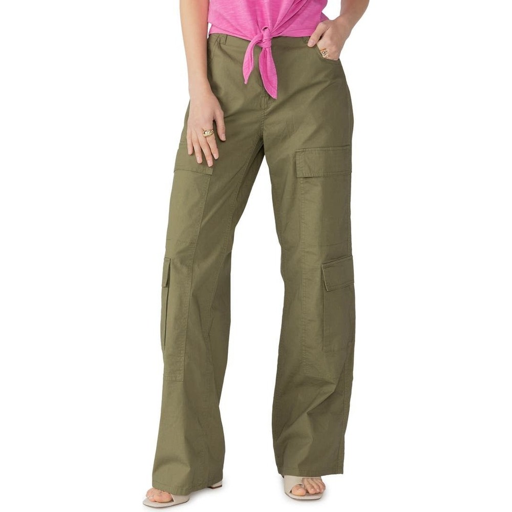 Sanctuary Pop Cargo‎ Standard Surplus Pants Olive Green Wide Leg Size 30 NEW